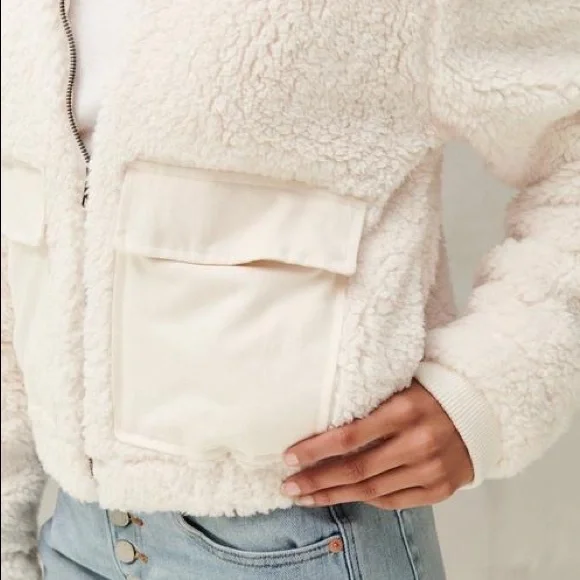 Lucky Brand Utility Teddy Coat - Picture 4 of 12